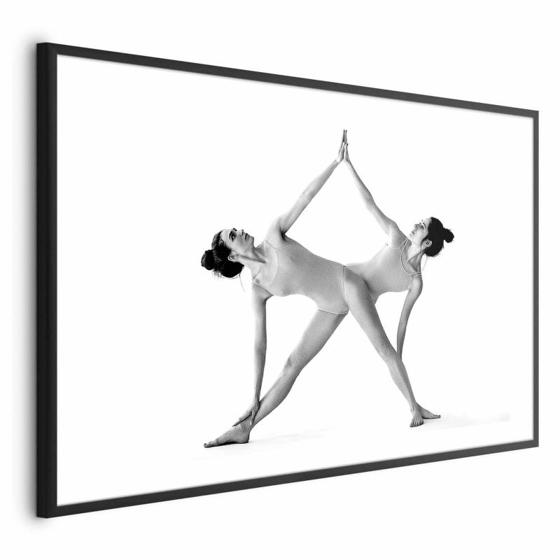 Artgeist yoga-plakat 90 x 60 cm med sort ramme, 1 stk