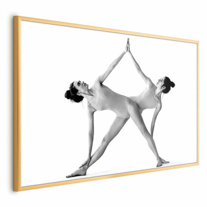 Artgeist yoga-plakat 90 x 60 cm med guldramme, 1 stk