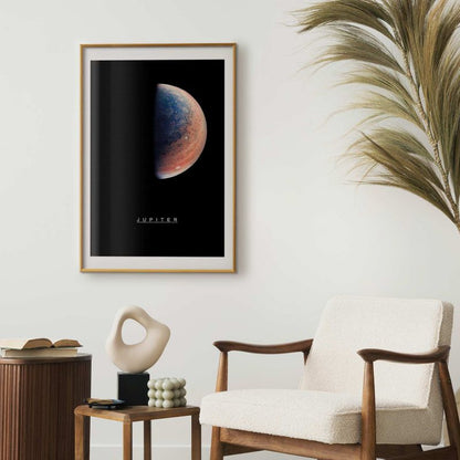 Artgeist plakat Jupiter 21x30 cm med gylden ramme, 1 stk