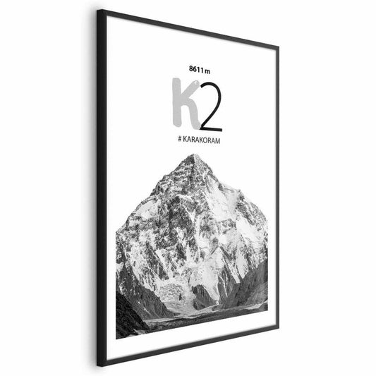 Artgeist K2 plakat 29,7 x 42 cm med sort ramme, 1 stk