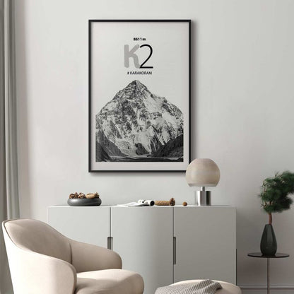 Artgeist K2 plakat 29,7 x 42 cm med sort ramme, 1 stk