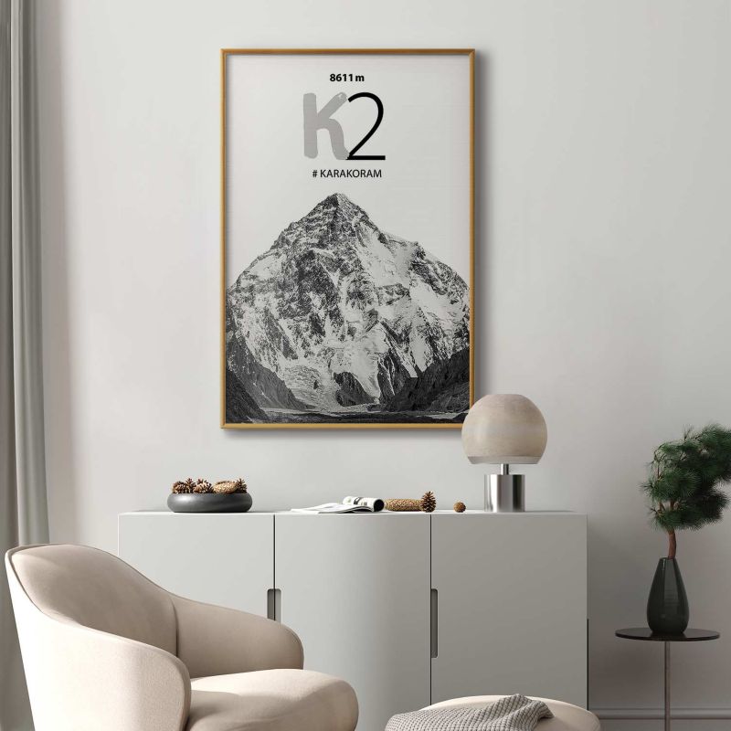 Artgeist K2 plakat 40 x 60 cm med guldramme, 1 stk