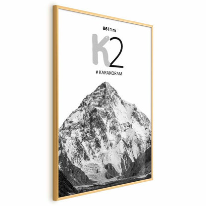 Artgeist K2 plakat 60 x 90 cm med guldramme, 1 stk