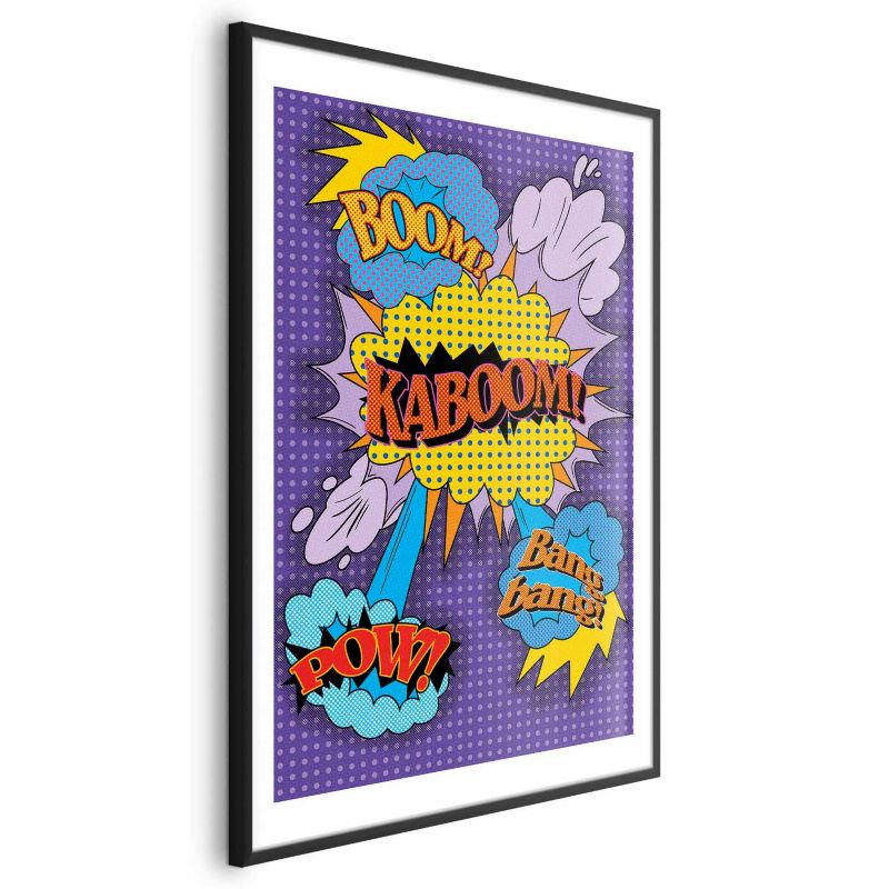 Plakat Artgeist Kaboom 21 x 30 cm med sort ramme, 1 stk
