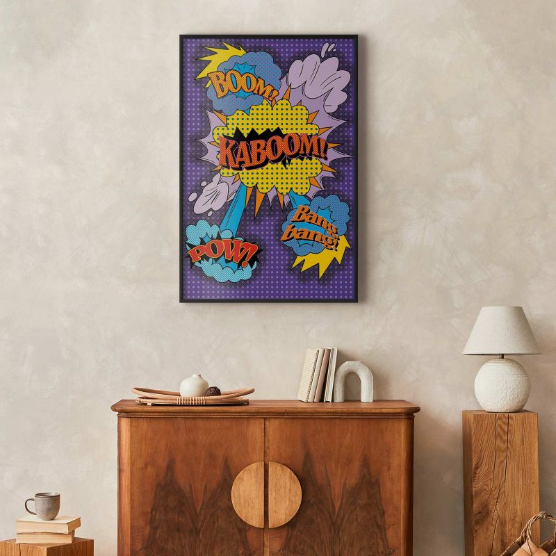 Artgeist Kaboom plakat 29,7 x 42 cm med sort ramme, 1 stk