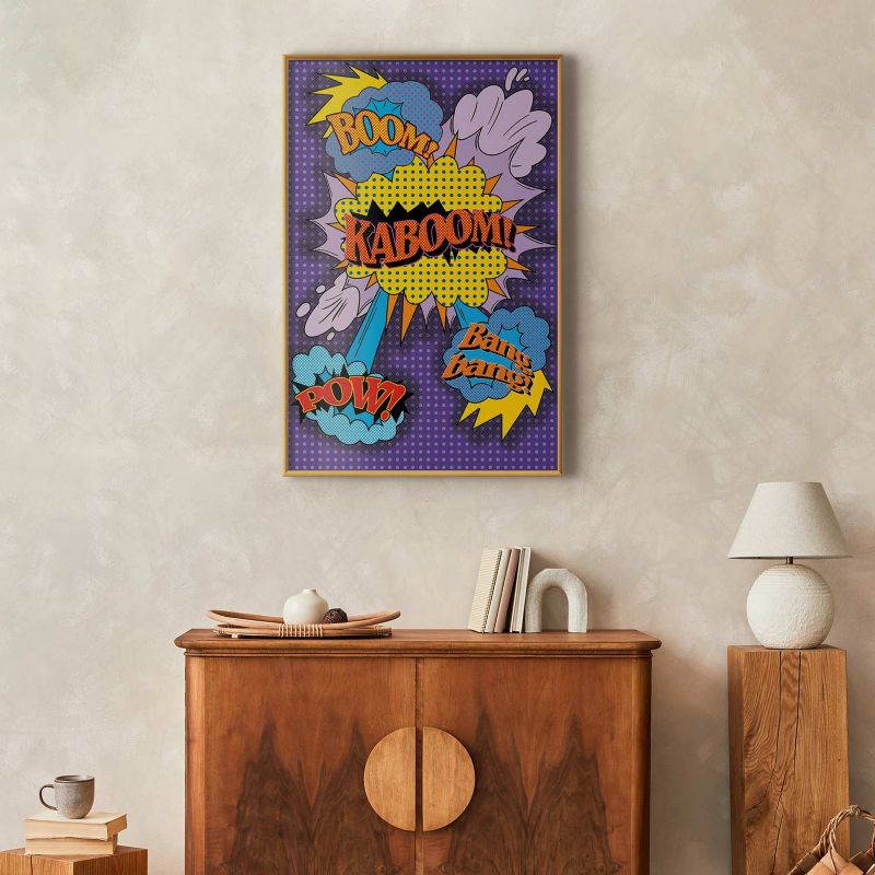 Artgeist Kaboom plakat 40x60 cm med guldramme, 1 stk