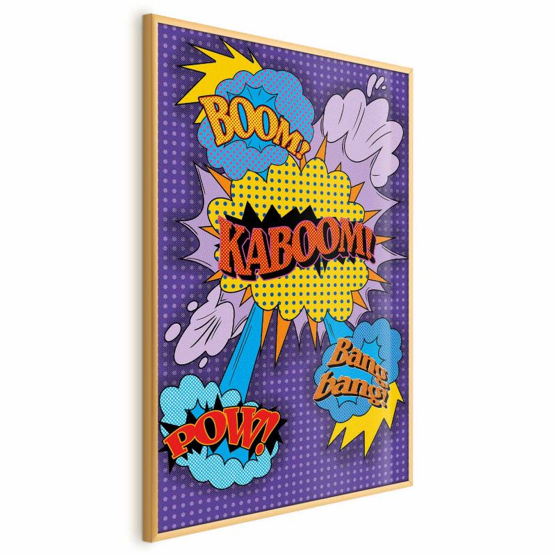 Artgeist Kaboom plakat 60 x 90 cm med guldramme, 1 stk