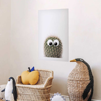 Artgeist plakat Kaktus med øjne 21 x 30 cm uden ramme, 1 stk