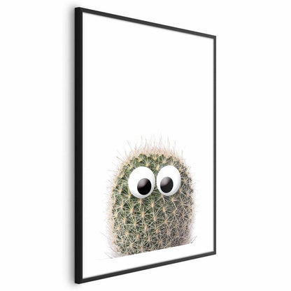 Artgeist plakat Kaktus med øjne 40x60 cm med sort ramme, 1 stk