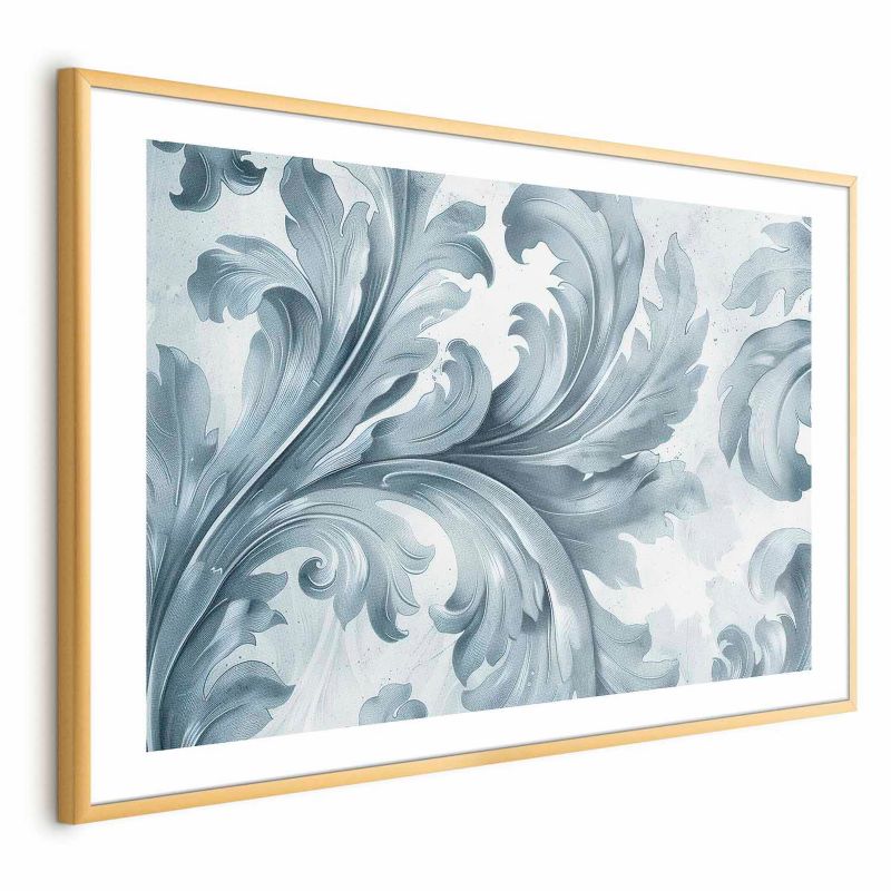 Artgeist plakat Stenornament 60 x 40 cm med gylden ramme, 1 stk