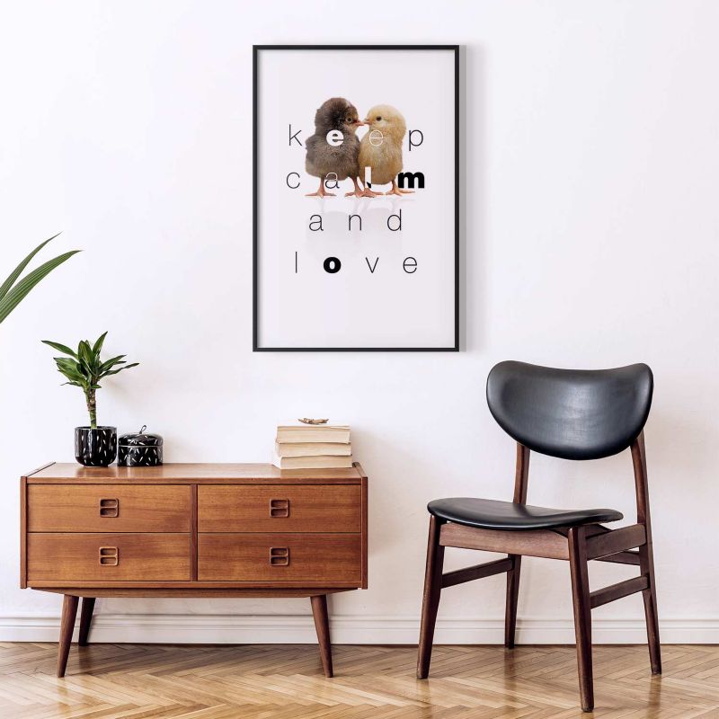 Artgeist Keep Calm plakat 21 x 30 cm med sort ramme, 1 stk