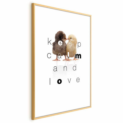Artgeist Keep Calm plakat 60 x 90 cm med guldramme, 1 stk
