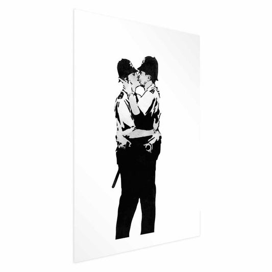 Artgeist plakat Kissing Coppers 40x60 cm uden ramme, 1 stk