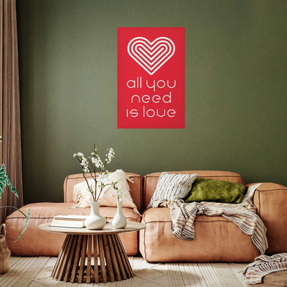 Artgeist plakat "Kærlighed" 40 x 60 cm uden ramme, 1 stk