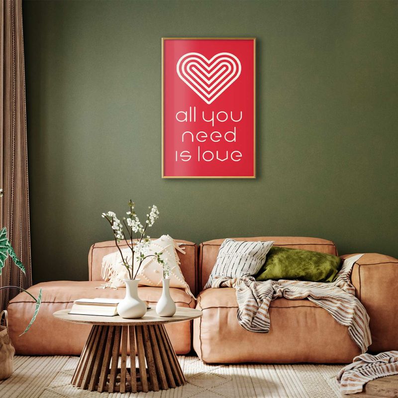 Artgeist plakat "Kochajmy się" 40 x 60 cm med guldramme, 1 stk