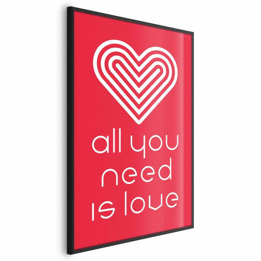 Plakat Artgeist Kochajmy się 60 x 90 cm med sort ramme, 1 stk