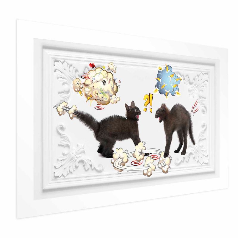 Artgeist plakat Kattekamp 42 x 29,7 cm uden ramme, 1 stk