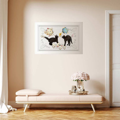 Artgeist plakat Kattekamp 42 x 29,7 cm uden ramme, 1 stk