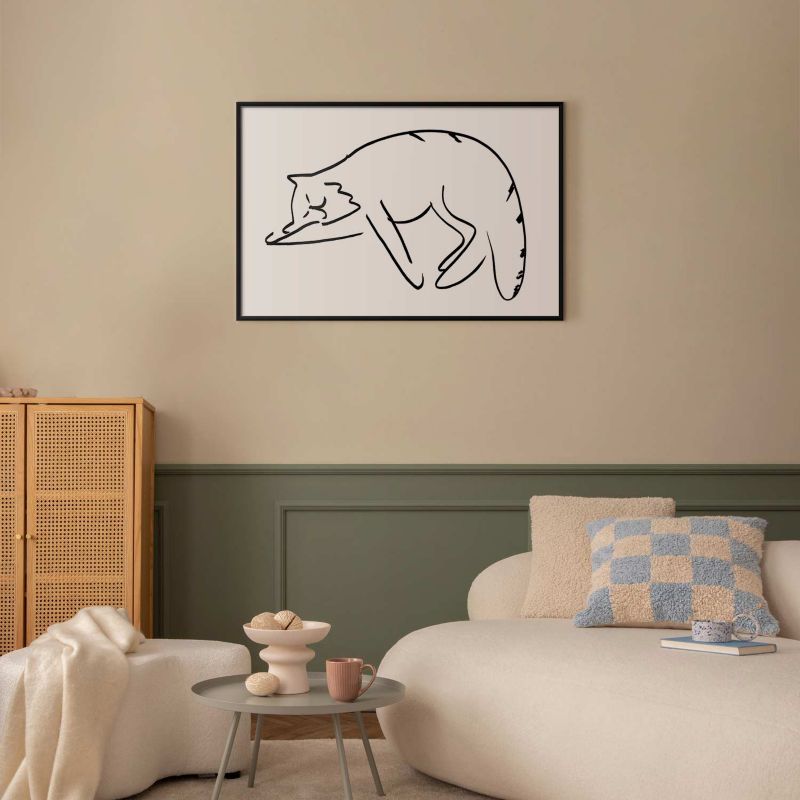 Artgeist plakat Katte drømme 60 x 40 cm med sort ramme, 1 stk