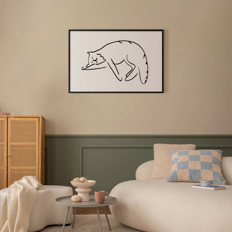 Artgeist plakat Katte drømme 90 x 60 cm med sort ramme, 1 stk