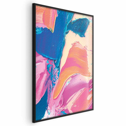 Artgeist plakat Farverig Ekspression 40x60 cm med sort ramme, 1 stk