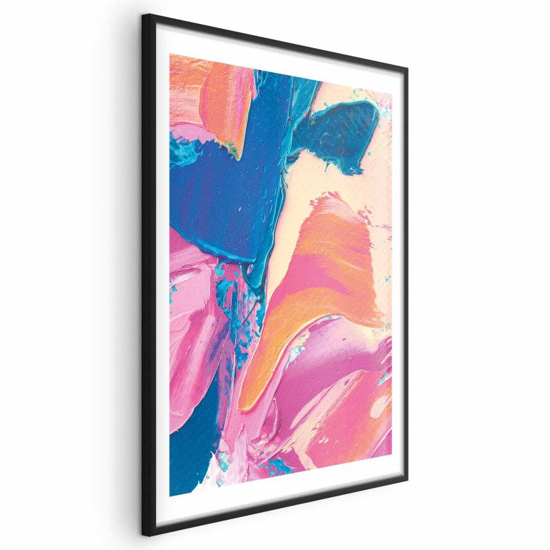 Artgeist plakat Farverig Ekspression 40x60 cm med sort ramme, 1 stk