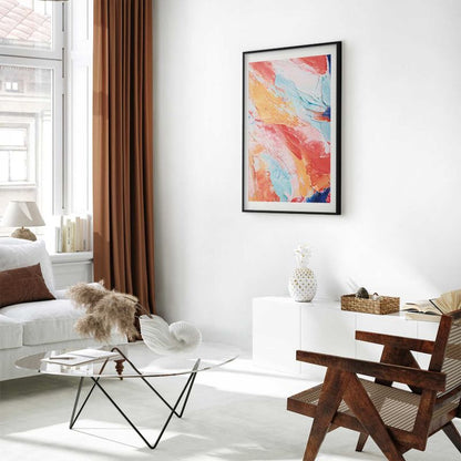 Artgeist plakat farverig harmoni 29,7 x 42 cm med sort ramme 1 stk