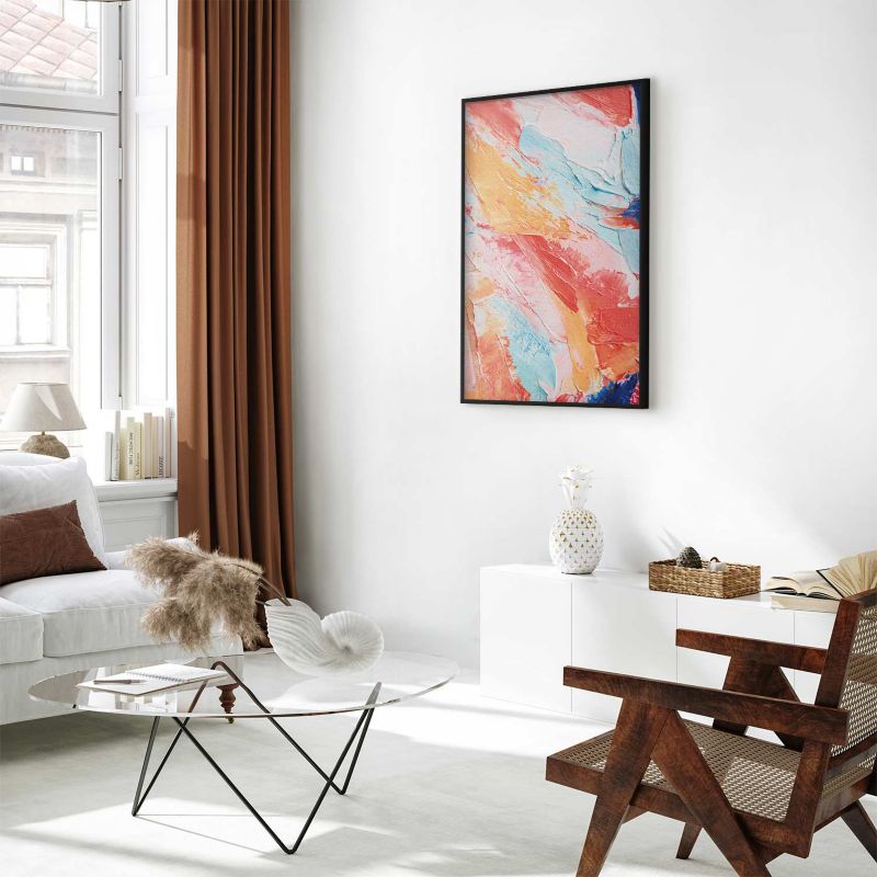 Artgeist plakat farverig harmoni 40 x 60 cm med sort ramme, 1 stk