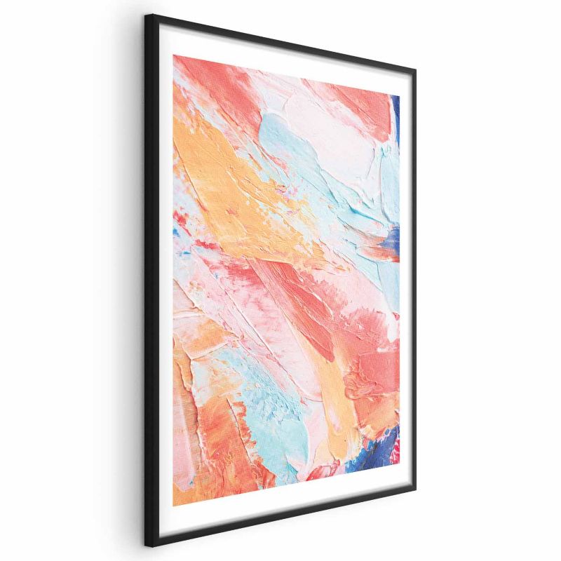 Artgeist plakat farverig harmoni 40x60 cm med sort ramme, 1 stk