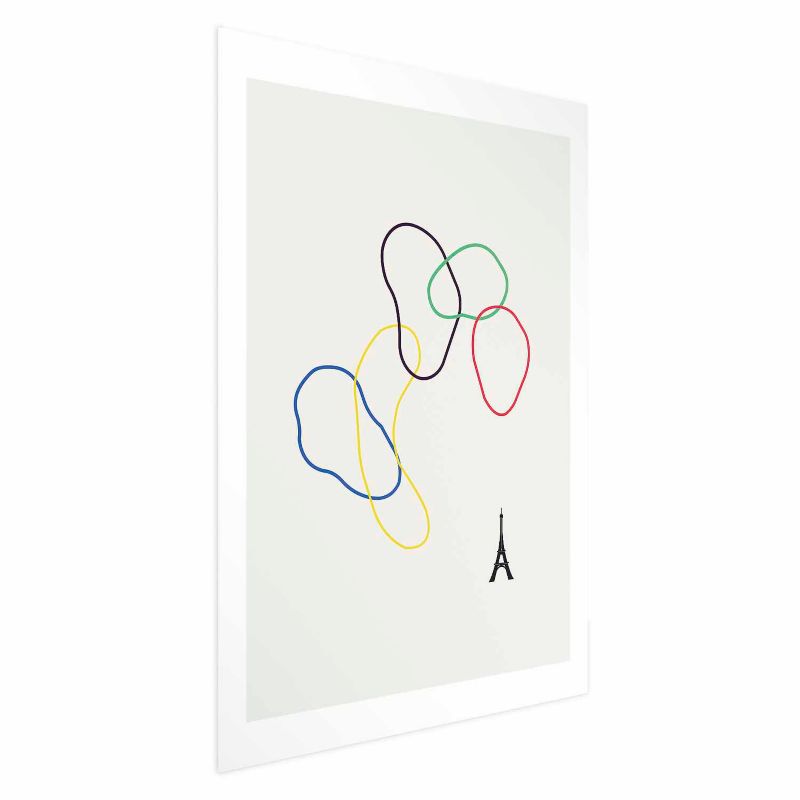 Artgeist plakat farverige cirkler 21 x 30 cm uden ramme 1 stk