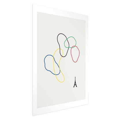 Artgeist plakat farverige cirkler 21 x 30 cm uden ramme 1 stk