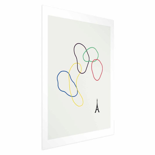 Artgeist plakat farverige cirkler 21 x 30 cm uden ramme 1 stk