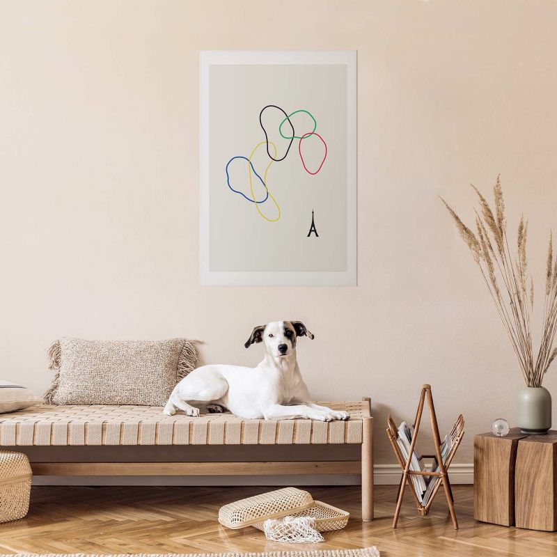 Artgeist plakat farverige cirkler 21 x 30 cm uden ramme 1 stk