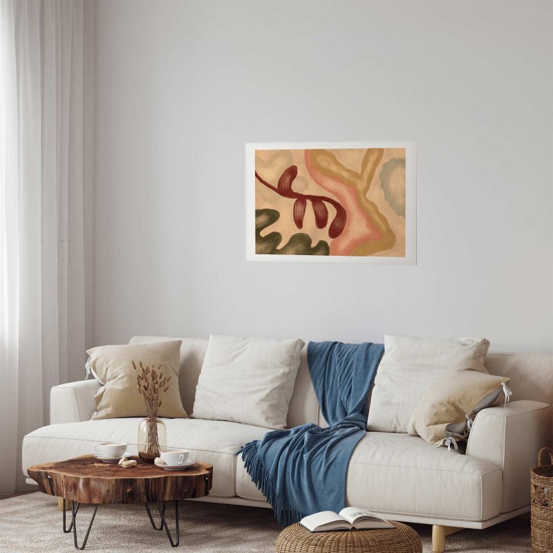 Artgeist plakat farverige former 30 x 21 cm uden ramme, 1 stk