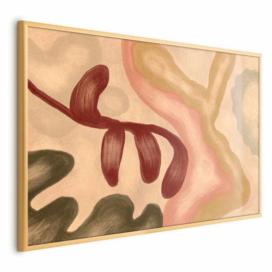 Artgeist plakat farverige former 42 x 29,7 cm med guldramme 1 stk