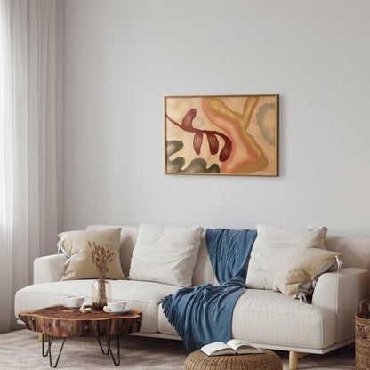 Artgeist plakat farverige former 42 x 29,7 cm med guldramme 1 stk