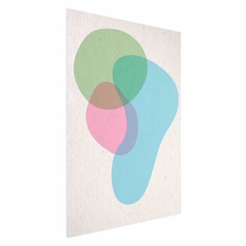 Artgeist plakat farverige pletter 29,7x42 cm uden ramme 1 stk