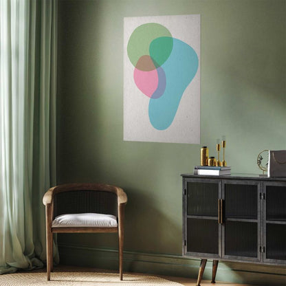 Artgeist plakat farverige pletter 29,7x42 cm uden ramme 1 stk