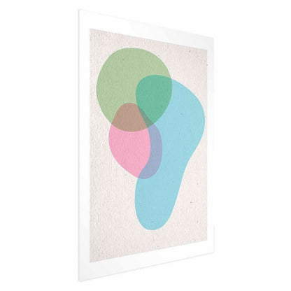 Artgeist plakat farverige pletter 40x60 cm uden ramme 1 stk