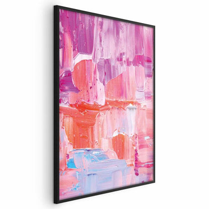 Artgeist plakat Farverige Penselstrøg 30x21 cm med sort ramme, 1 stk