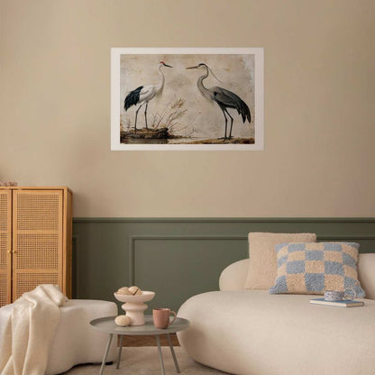 Artgeist plakat Fugle fra kobberstik 60 x 40 cm uden ramme, 1 stk