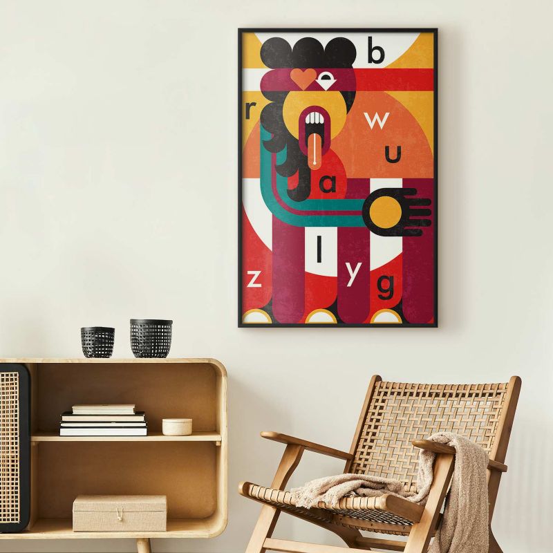 Artgeist designkunst plakat 29,7 x 42 cm med sort ramme, 1 stk