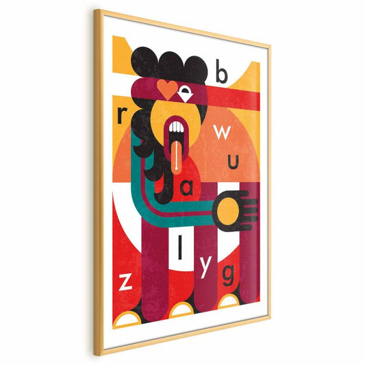 Artgeist designkunst plakat 40x60 cm med guldramme, 1 stk