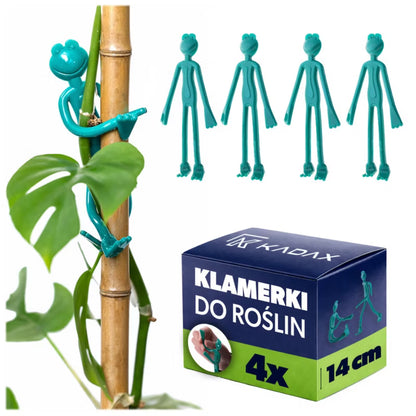 Planteclips Frøer 14 cm Grøn 4 Stk.