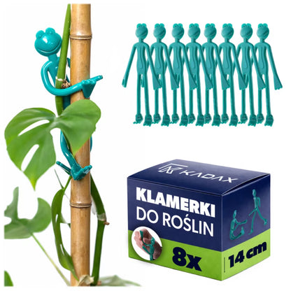 Planteclips Frøer 14x6 cm Grøn 8 Stk.