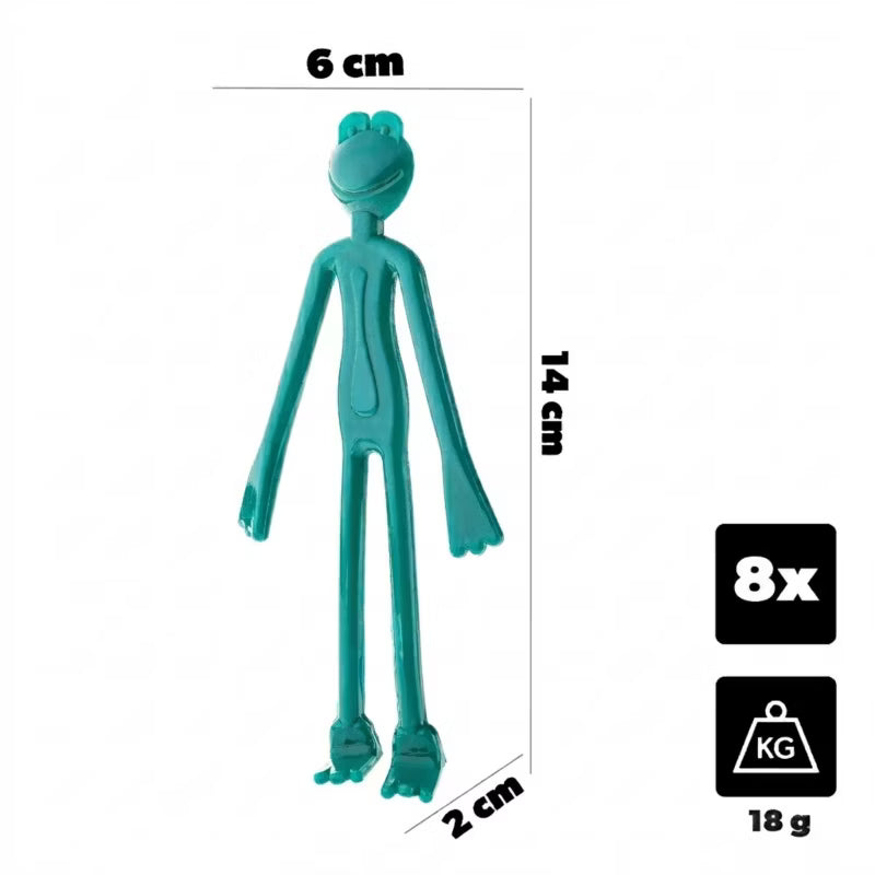 Planteclips Frøer 14x6 cm Grøn 8 Stk.