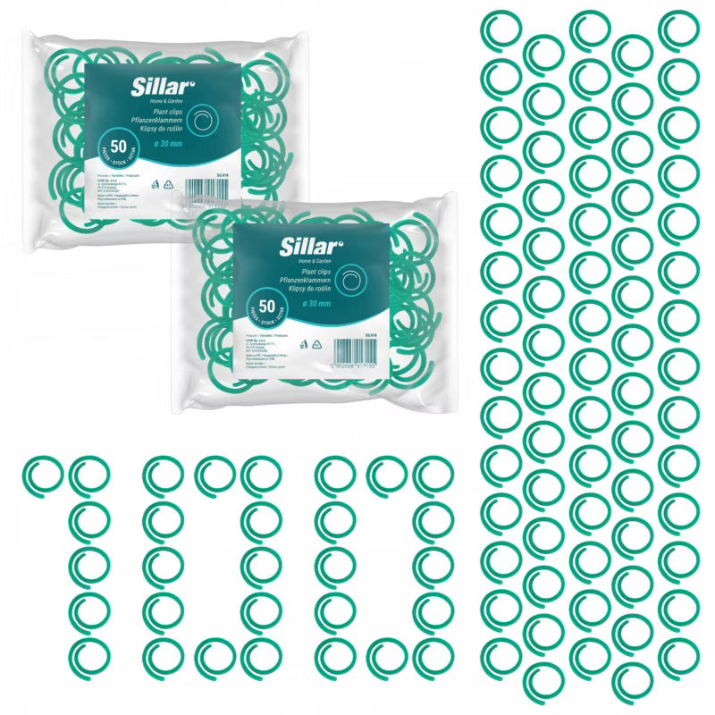 Planteclips Ø3 cm Grøn 100 Stk.