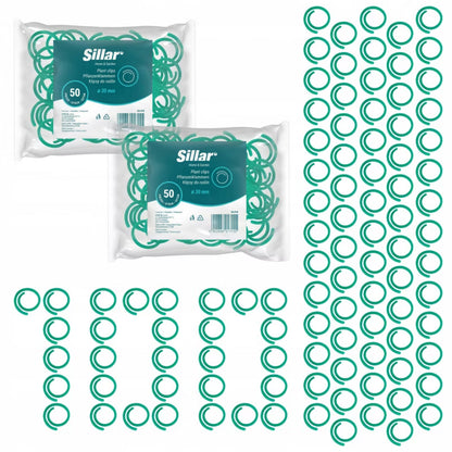 Planteclips Ø3 cm Grøn 100 Stk.