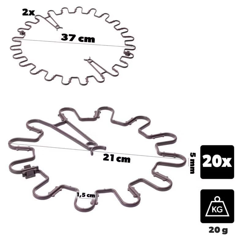 Planteclips Ø6 mm Brun 20 Stk.