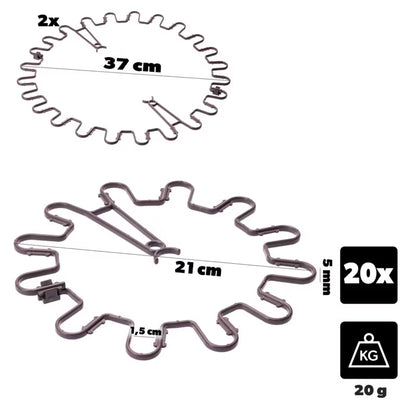 Planteclips Ø6 mm Brun 20 Stk.